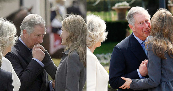 El afectuoso saludo del Príncipe de Gales ante Camilla