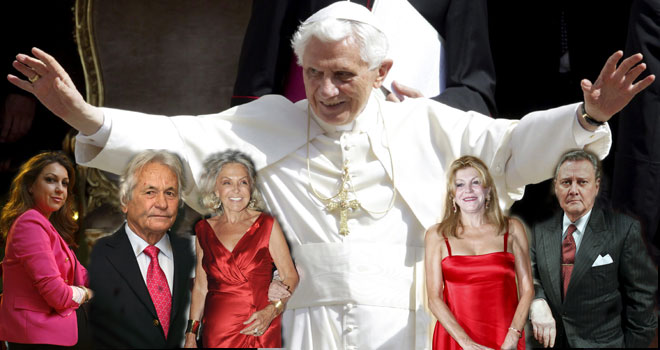 Los famosos que esperan la llegada de Benedicto XVI