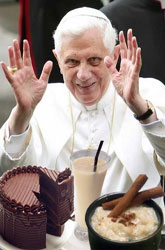 El pecado del Papa: la tarta de chocolate
