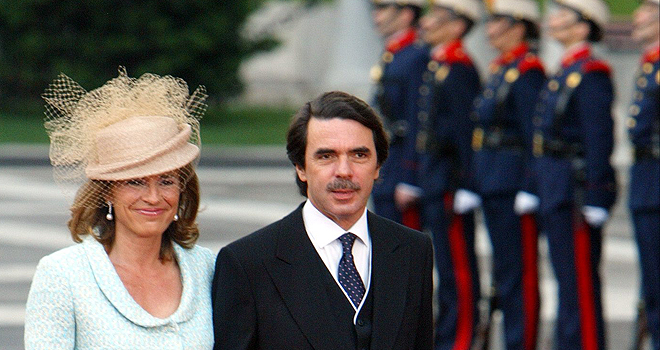 José María Aznar y Ana Botella casan a su hijo mayor