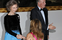 La Casa Real por fin recibe a la baronesa Thyssen