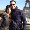 Christian Gálvez y su mujer se escapan a París
