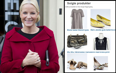 La princesa Mette Marit de Noruega monta un mercadillo online