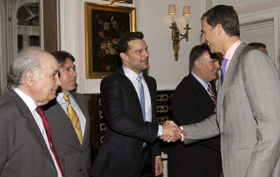 Ricky Martin almuerza con los príncipes de Asturias en Nueva York
