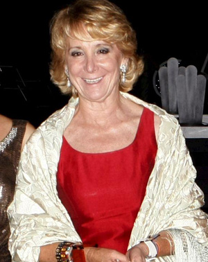 Esperanza Aguirre, madrina de boda