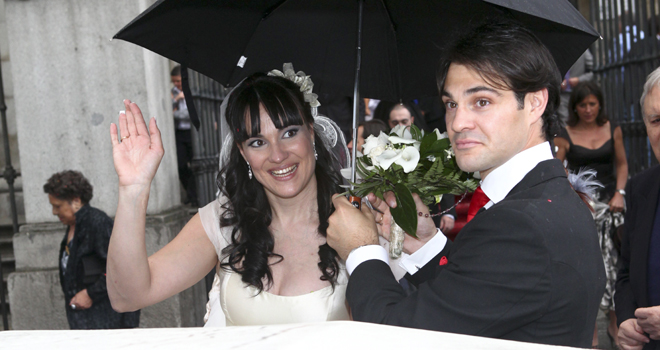 La agitada boda de Irene Villa: lluvia y coche averiado