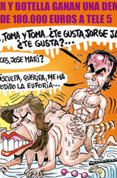 'El Jueves' se ceba con Aznar y Botella